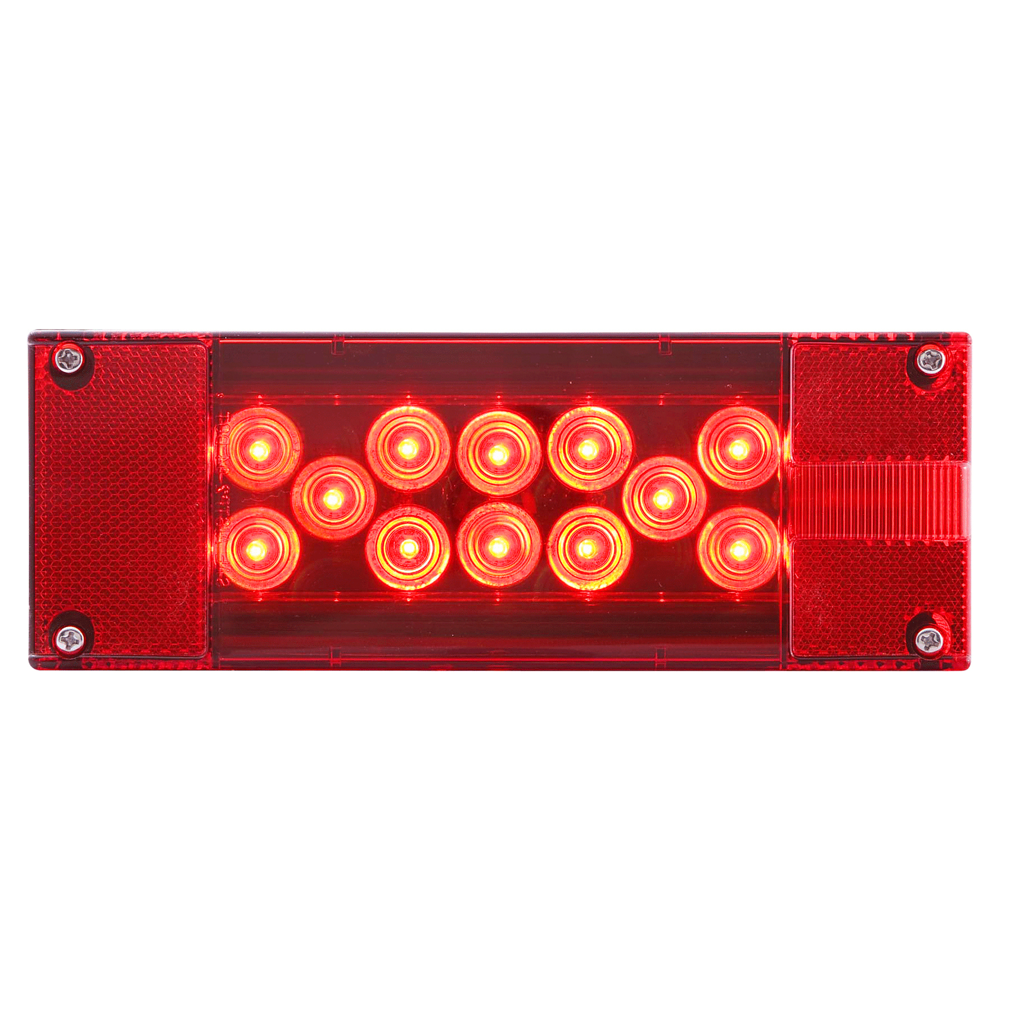 18LED RED LOW PROFILE MARINE TAIL LIGHT; PASS SIDE